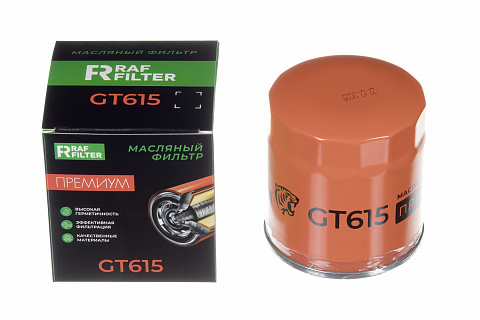 Фото фильтра Фильтр масляный RAF Filter GT615